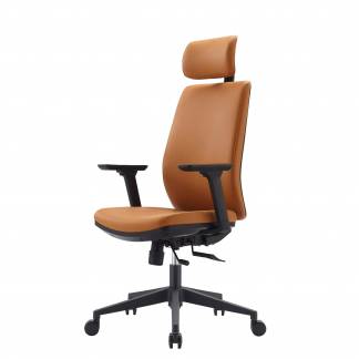 Kontorstol Capo med nakkest. brun