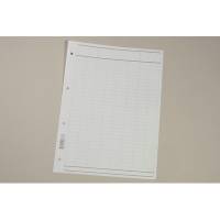 Tabulatorblokke A4 70gr. toplimet 60 blade grå tryk