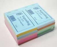 Kuponbog GF2268 -  130 x 70 mm ass. farver