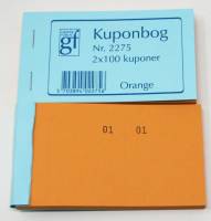 Kuponbog GF2275 - 130 x 70 mm - Orange