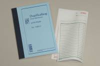 Duplikatbog GF10012 - 108 x 197 mm med fortløbende numre  - 50 blade m/kopi