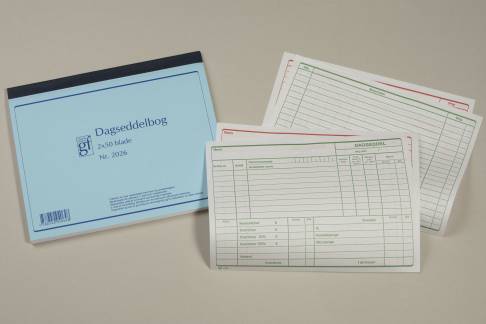 Dagsseddel GF2026 -  200 X 148 mm -  2X50 blade