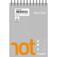 Bantex Not Notesblok A6, Linjeret, Uhullet Bantex Not Notesblok A6, Linjeret, Uhullet