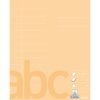 Bantex Skoleh&aelig;fte 17X21 13 Linjer, Fersken Bantex Skoleh&aelig;fte 17X21 13 Linjer, Fersken