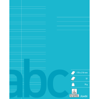 Bantex Skoleh&aelig;fte 17X21, 12 Linjer, Turkis Bantex Skoleh&aelig;fte 17X21, 12 Linjer, Turkis