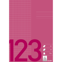 Bantex Skoleh&aelig;fte A4 Kvadreret 5X9, Bordeaux Bantex Skoleh&aelig;fte A4 Kvadreret 5X9, Bordeaux