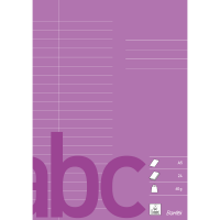 Bantex Skoleh&aelig;fte A5 22 Linjer P&aring; 2. Side, Lilla Bantex Skoleh&aelig;fte A5 22 Linjer P&aring; 2. Side, Lilla