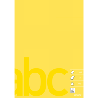 Bantex Skoleh&aelig;fte A5 Ulinjeret, Gul Bantex Skoleh&aelig;fte A5 Ulinjeret, Gul