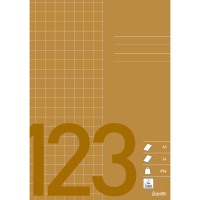 Bantex Skoleh&aelig;fte A5 Kvadreret 10X10, Brun Bantex Skoleh&aelig;fte A5 Kvadreret 10X10, Brun