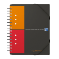 Meetingbook Oxford International Notesbog i PP omslag og dobbeltspiral A5+, 160 sider, kvadreret Meetingbook Oxford International Notesbog i PP omslag og dobbeltspiral A5+, 160 sider, kvadreret