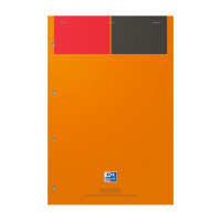 NotePad Oxford International Notesblok, A4+, hæftet, linjeret, 160 sider, Orange SCRIBZEE® kompatibe NotePad Oxford International Notesblok, A4+, hæftet, linjeret, 160 sider, Orange SCRIBZEE® kompatibel