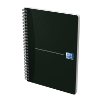 Oxford Essentials Notesbog i fleksibelt katon omslag og dobbeltspiral, A5, 180 sider, kvadreret Oxford Essentials Notesbog i fleksibelt katon omslag og dobbeltspiral, A5, 180 sider, kvadreret