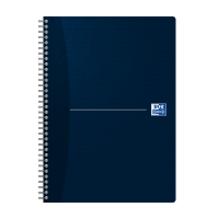 Oxford Essentials Notesbog i fleksibelt katon omslag og dobbeltspiral, A4, 180 sider, kvadreret Oxford Essentials Notesbog i fleksibelt katon omslag og dobbeltspiral, A4, 180 sider, kvadreret