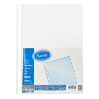 Bantex Lomme Med &Aring;bning I Top 0,04 Mm 100 Stk, Transparent Bantex Lomme Med &Aring;bning I Top 0,04 Mm 100 Stk, Transparent