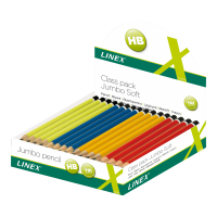 Linex Jumbo Skoleblyant I Display 80 Stk. Assorteret Linex Jumbo Skoleblyant I Display 80 Stk. Assorteret