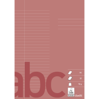 Bantex Skoleh&aelig;fte A4 64S 70G 29 Linjer, M&oslash;rk R&oslash;d Bantex Skoleh&aelig;fte A4 64S 70G 29 Linjer, M&oslash;rk R&oslash;d