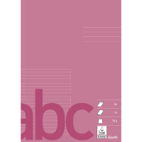 Bantex Skoleh&aelig;fte A4 32S 70G &frac12;Blank &frac12;Hus, Rubin Bantex Skoleh&aelig;fte A4 32S 70G &frac12;Blank &frac12;Hus, Rubin