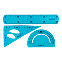 Linex Ruler Set Flex Blue Linex Ruler Set Flex Blue