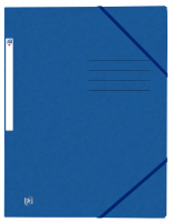OXFORD Top Fil+-samlemappe med elastikker og 3 flapper A4 bl&aring; OXFORD Top Fil+-samlemappe med elastikker og 3 flapper A4 bl&aring;