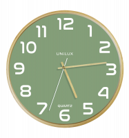 Unilux Baltic Clock Green/Wood Unilux Baltic Clock Green/Wood