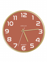 Unilux Baltic Clock Pink/Wood Unilux Baltic Clock Pink/Wood