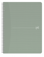 OXFORD My Rec'Up A4-kort Twin-wire Notebook 5mm Firkanter 180 sider Lysegrøn SCRIBZEE Kompatibel Genbrug