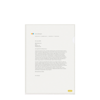 ELBA L-mappe genbrug PE, 100µm gennemsigtig, 100 stk. i æske ELBA L-mappe genbrug PE, 100µm gennemsigtig, 100 stk. i æske