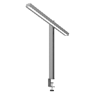 UNILUX ZENITH metalgrå skrivebordslampe på klemme UNILUX ZENITH metalgrå skrivebordslampe på klemme