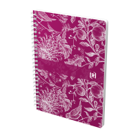 OXFORD Romance A5-notesbog med blødt omslag og dobbeltspiral, 120 linjerede sider, fås i assorterede OXFORD Romance A5-notesbog med blødt omslag og dobbeltspiral, 120 linjerede sider, fås i assorterede design, SCRIBZEE-kompatibel