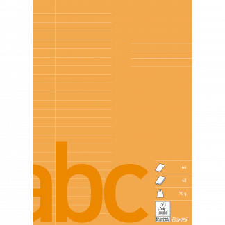 Bantex Skoleh&aelig;fte A4 24 Linjer, Abrikos Bantex Skoleh&aelig;fte A4 24 Linjer, Abrikos