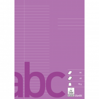 Bantex Skoleh&aelig;fte A4 32 Linjer, Lilla Bantex Skoleh&aelig;fte A4 32 Linjer, Lilla