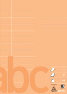 Bantex Skolehæfte A5 13 Linjer, Fersken Bantex Skolehæfte A5 13 Linjer, Fersken