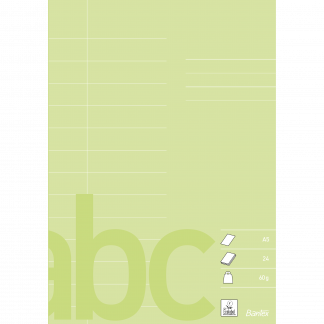 Bantex Skoleh&aelig;fte A5 13 Linjer P&aring; 2. Side, Lime Bantex Skoleh&aelig;fte A5 13 Linjer P&aring; 2. Side, Lime