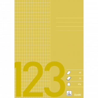 Bantex Skoleh&aelig;fte A5 5X7 Kvadreret, Oliven Bantex Skoleh&aelig;fte A5 5X7 Kvadreret, Oliven