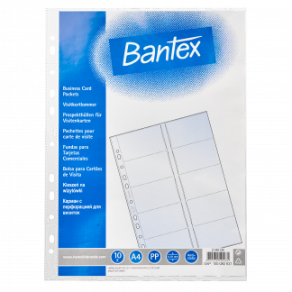 Bantex Visitkortlomme, Transparent Bantex Visitkortlomme, Transparent