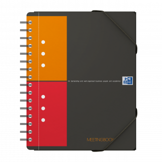 Meetingbook Oxford International Notesbog i PP omslag og dobbeltspiral A5+, 160 sider, kvadreret Meetingbook Oxford International Notesbog i PP omslag og dobbeltspiral A5+, 160 sider, kvadreret