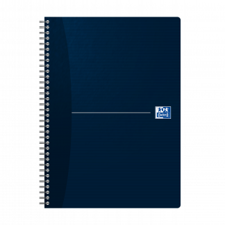 Oxford Essentials Notesbog i fleksibelt katon omslag og dobbeltspiral, A4, 180 sider, kvadreret Oxford Essentials Notesbog i fleksibelt katon omslag og dobbeltspiral, A4, 180 sider, kvadreret
