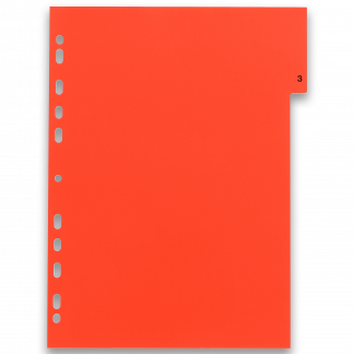 Faneblade numeriske A4 12 faner PP 12/100 assorteret Faneblade numeriske A4 12 faner PP 12/100 assorteret