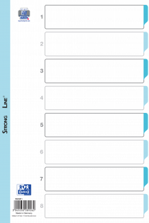 Strong-Line®Register A4 Hvid PP 1-8, Hvid Strong-Line®Register A4 Hvid PP 1-8, Hvid