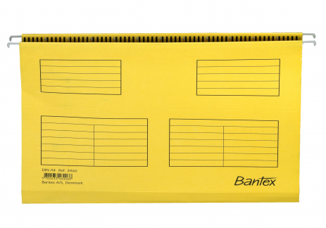 Bantex Flex Hængemappe, A4, 25 Stk, Gul Bantex Flex Hængemappe, A4, 25 Stk, Gul