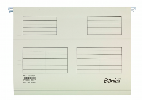 Bantex Flex Hængemappe, A4, 25 Stk, Hvid Bantex Flex Hængemappe, A4, 25 Stk, Hvid