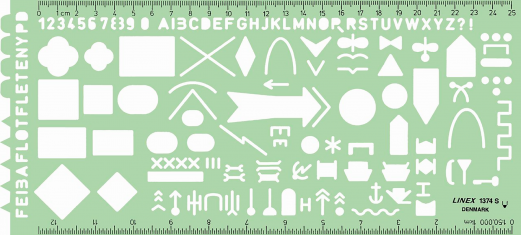 Linex 1374S Militærskabelon Linex 1374S Militærskabelon