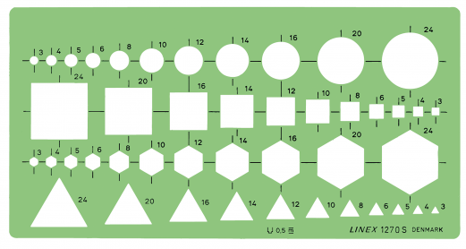 Linex 1270S Kombinationsskabelon Linex 1270S Kombinationsskabelon
