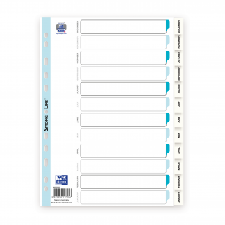 Strongline Register Dec-Jan A4 0,12 PP Hvid Strongline Register Dec-Jan A4 0,12 PP Hvid