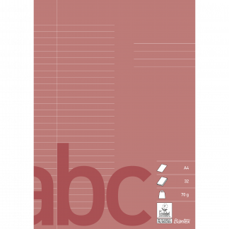 Bantex Skoleh&aelig;fte A4 64S 70G 29 Linjer, M&oslash;rk R&oslash;d Bantex Skoleh&aelig;fte A4 64S 70G 29 Linjer, M&oslash;rk R&oslash;d