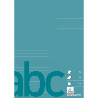 Bantex Skoleh&aelig;fte A4 64S 70G &frac12;Blank &frac12;8,5Mm, Petroleum Bantex Skoleh&aelig;fte A4 64S 70G &frac12;Blank &frac12;8,5Mm, Petroleum