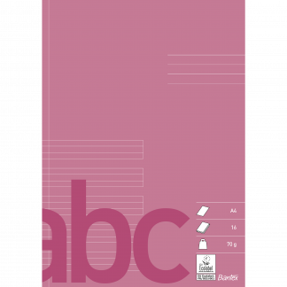 Bantex Skoleh&aelig;fte A4 32S 70G &frac12;Blank &frac12;Hus, Rubin Bantex Skoleh&aelig;fte A4 32S 70G &frac12;Blank &frac12;Hus, Rubin