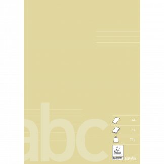 Bantex Skoleh&aelig;fte A4 32S 74G 2/3 Blank 1/3 5L, Hyldeblomst Bantex Skoleh&aelig;fte A4 32S 74G 2/3 Blank 1/3 5L, Hyldeblomst