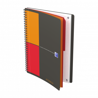 Activebook Oxford International Notesbog med PP omslag og dobbeltspiral, B5, 160 sider, kvadreret Activebook Oxford International Notesbog med PP omslag og dobbeltspiral, B5, 160 sider, kvadreret