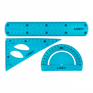 Linex Ruler Set Flex Blue Linex Ruler Set Flex Blue